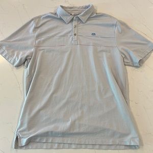 Travis Mathew Light Gray Polo Shirt